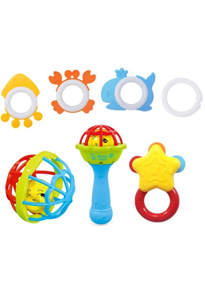 Generic 7 In 1 Rubber Baby Rattle  - Image 3