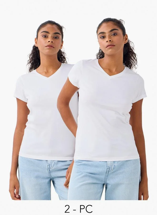 Splash FAV Set of 2   V neck T shirt