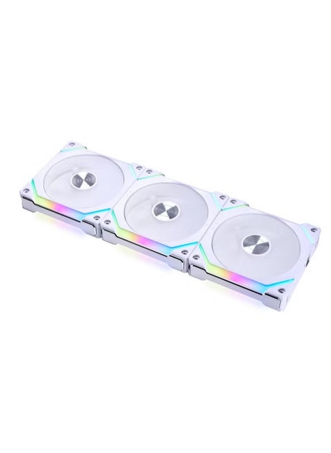 Lian Li UNI FAN SL V2 RGB Revolutionized Daisy-Chain ARGB Fan 120mm Triple Pack White SL120V2-3W