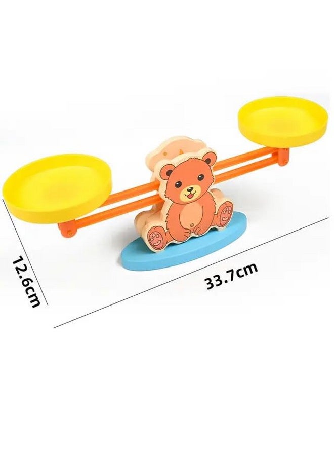 Bhavyam - Bhavyam Balance Counting Toys for Kids Number Learning Game for Toddlers pre School Early Educational Toy for Kids Age 3+ Activity Game for Gift (Multicolour) (Design 2) - Image 1