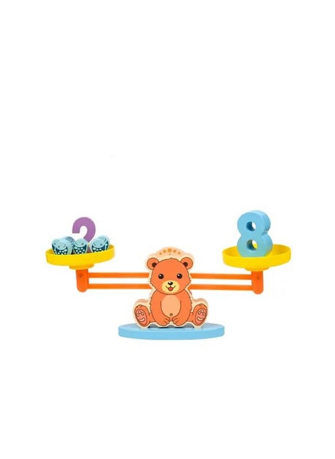 Bhavyam - Bhavyam Balance Counting Toys for Kids Number Learning Game for Toddlers pre School Early Educational Toy for Kids Age 3+ Activity Game for Gift (Multicolour) (Design 2) - Image 1
