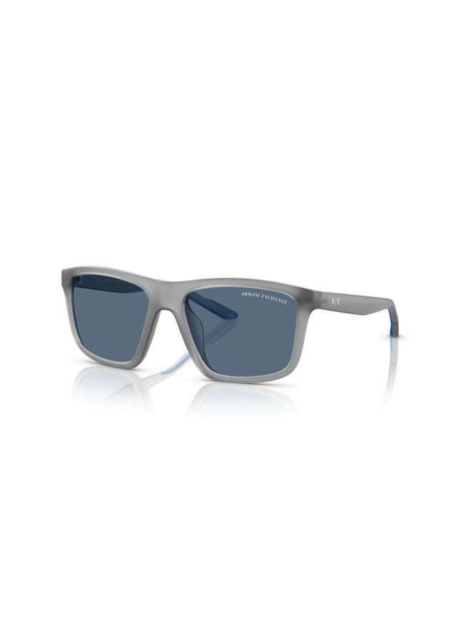 Armani Exchange Man SQUARE  SUNGLASSES- AX 4149SU - lense size:56mm - MATTE OPAL GREY - Image 1