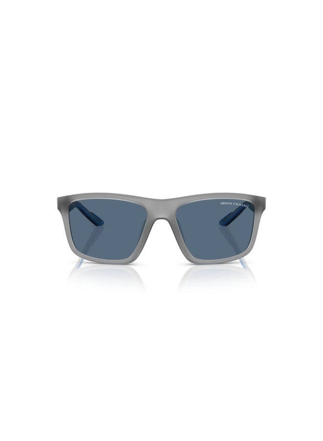 Armani Exchange Man SQUARE  SUNGLASSES- AX 4149SU - lense size:56mm - MATTE OPAL GREY - Image 5