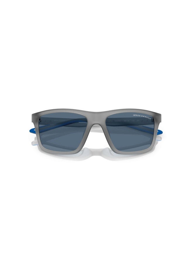 Armani Exchange Man SQUARE  SUNGLASSES- AX 4149SU - lense size:56mm - MATTE OPAL GREY - Image 3