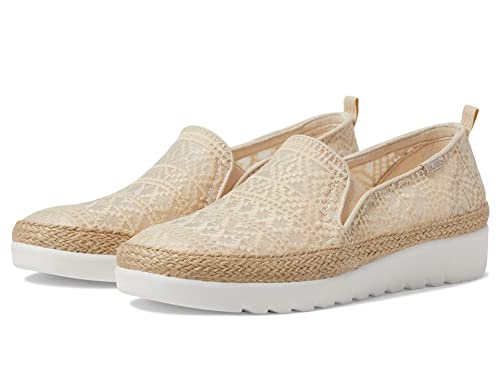 SKECHERS سكيشرز بوبس حذاء نسائي فليكس بادريل هاي كريسب ميدو إسبادريل، طبيعي، 7.5 - Image 1