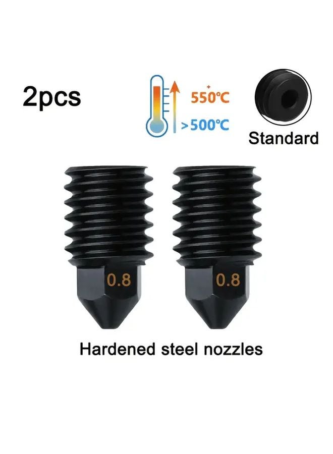 Bambu Lab V2 Hotend Upgrade Kit 2PCS 0 8mm Hardened Steel Nozzle Full Assembly - Image 1