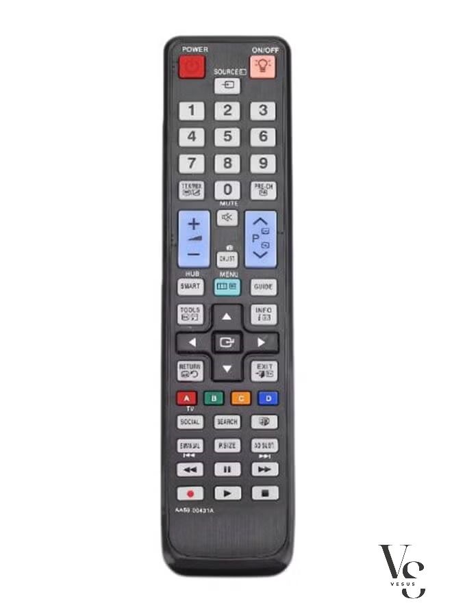 vesus TV Remote Control Replacement With Backlight Button For Samsung Black