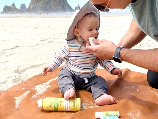 Babo Botanicals Sensitive Baby Mineral Sunscreen Stick SPF 50 - 70% Organic Ingredients - Zinc Oxide - NSF & MADE SAFE and EWG Certified - Water Resistant - Fragrance-Free - Babies & Kids - Image 4
