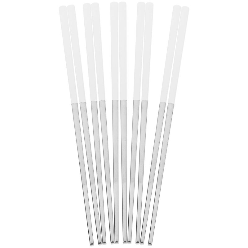 Stainless Steel Chopsticks Set 5 Pairs 23 5Cm Non Slip Heat Resistant for Kitchen Dining Camping - Image 2