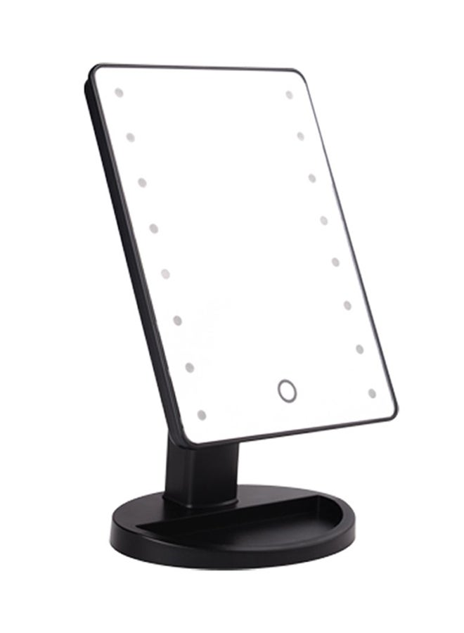 LED Light Portable Makeup Mirror Black - Image 2