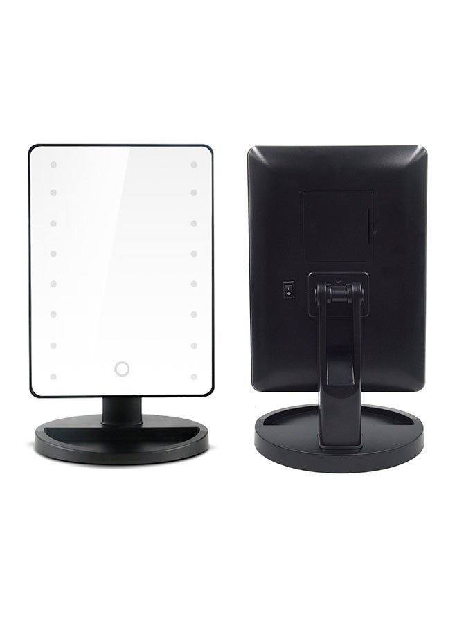 LED Light Portable Makeup Mirror Black - Image 3