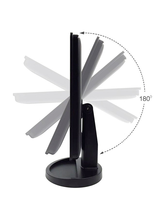 LED Light Portable Makeup Mirror Black - Image 4