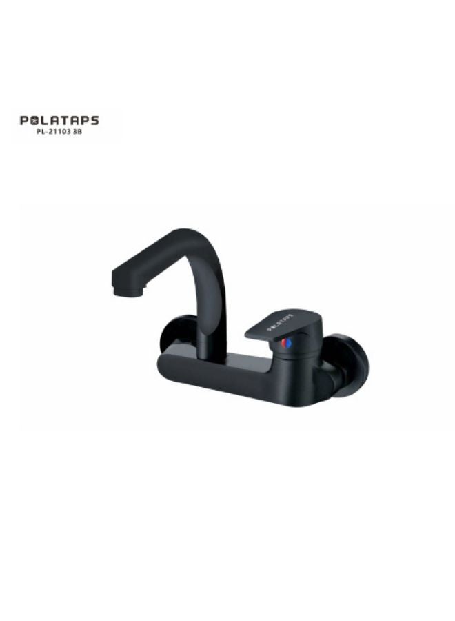 Black Wall Mounted Sink Mixer