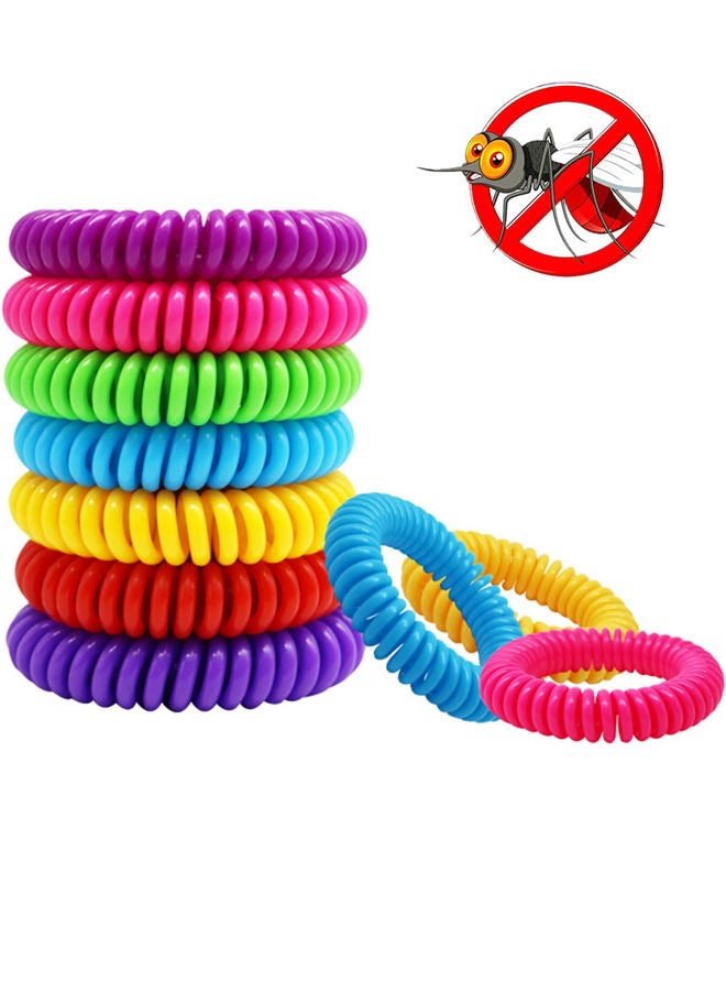 Generic 10 Pack Mosquito Repellent Bracelet Waterproof Deet-free Wristband Random Colors for Kids Adults  - Image 1