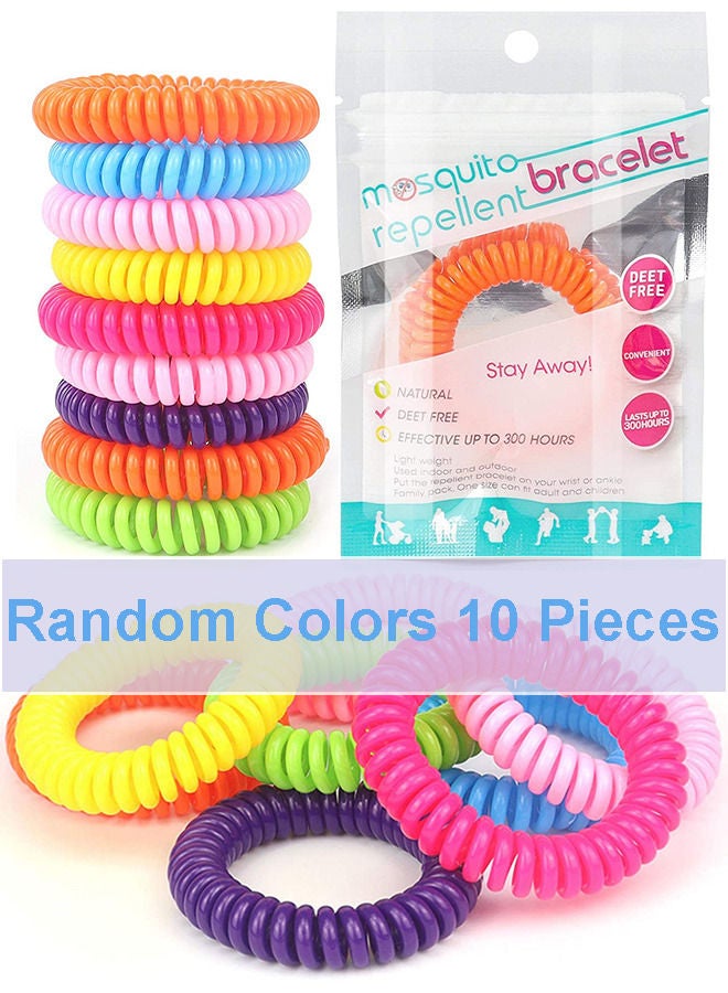 Generic 10 Pack Mosquito Repellent Bracelet Waterproof Deet-free Wristband Random Colors for Kids Adults  - Image 2