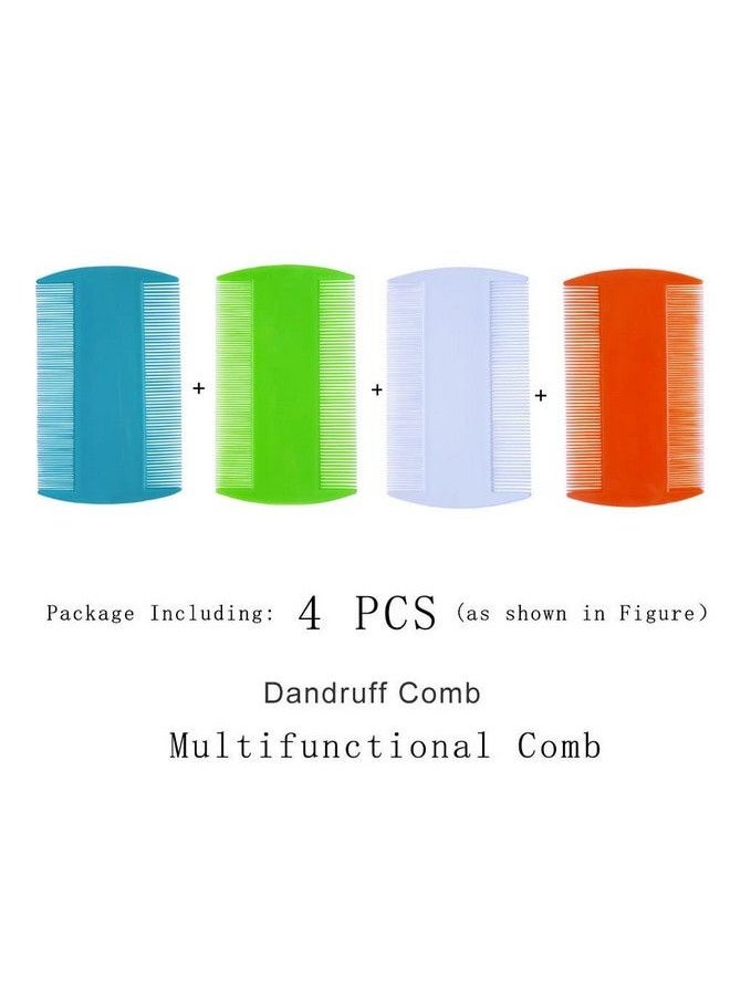 ZYOUNG - 4 Pcs Hair Comb Double Sided Fine Tooth Combs - Image 1