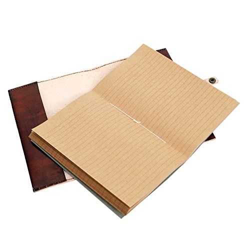 AzureGreen Leather Journal with Lined Pages - Sun & Moon Leather Bound Writing Journal for Women & Men (6x9 in) Lined Journals for Women, Leather Bound Notebook Ruled Journal & Diary, Lined Journal for Writing - Image 4