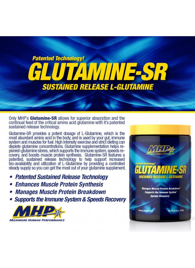 Maximum Human Performance MHP 12-Hour Muscle Feeder, Glutamine-SR, Unflavored, 10.6 oz (300 g)  - Image 3