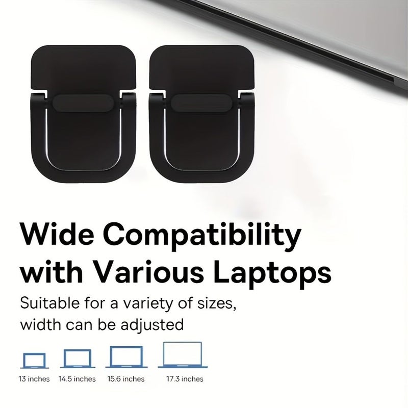 Silvery Foldable Laptop Stand Ergonomically Supports 10 to 18 Inch Devices - Image 3