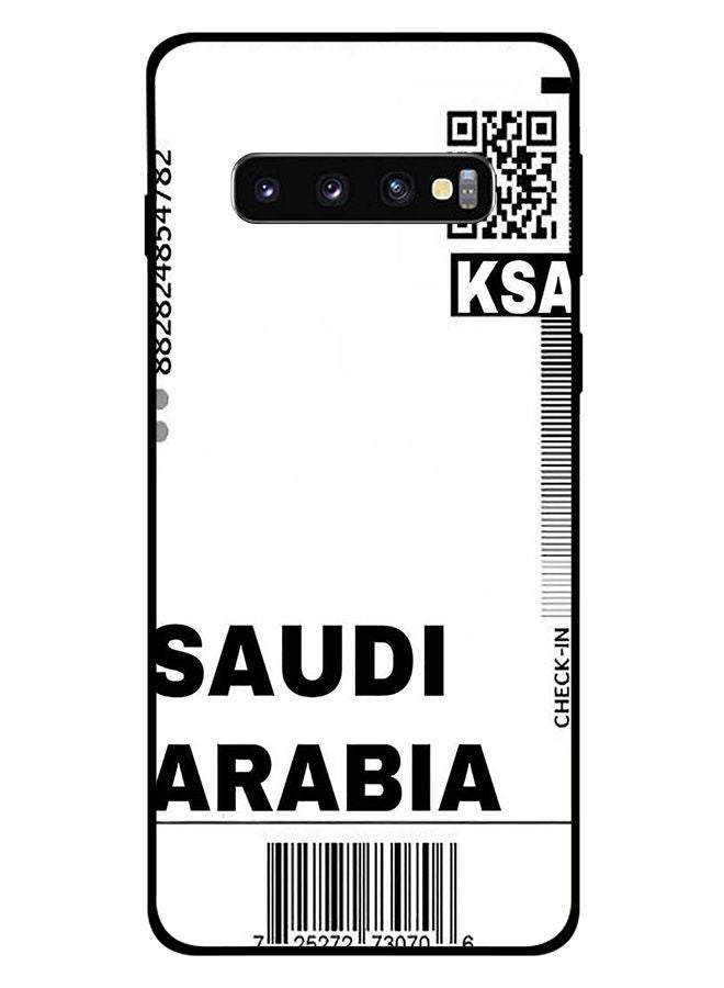 Theodor Protective Case Cover For Samsung Galaxy S10 Plus Saudi Boarding Pass - Image 1