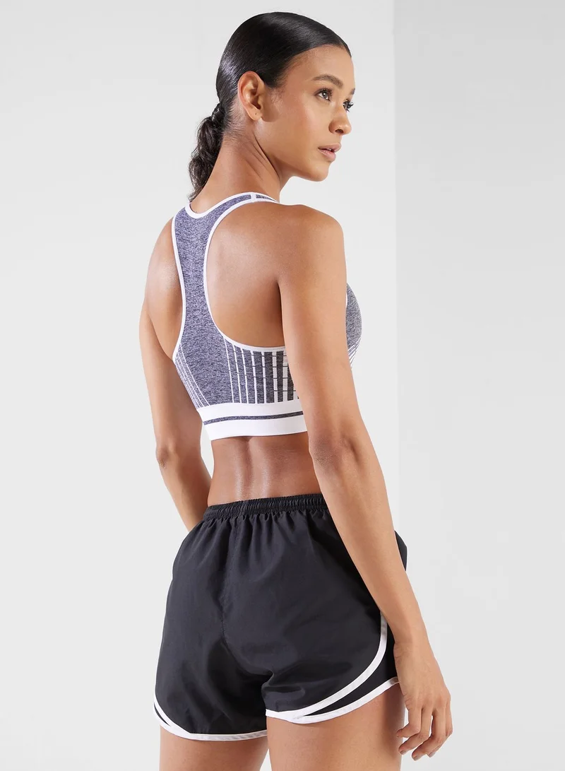 FRWD Graphic Racer Back Detail Sports Bra