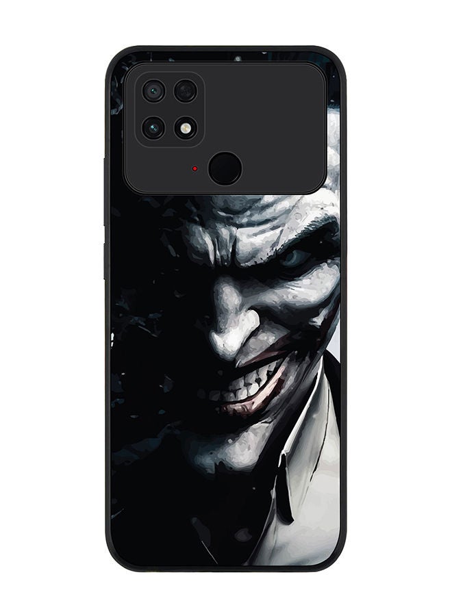 Stylizedd Rugged Black edge case for Xiaomi Poco C40 Slim fit Soft Case Flexible Rubber Edges Anti Drop TPU Gel Thin Cover - Arkham Joker - Image 1