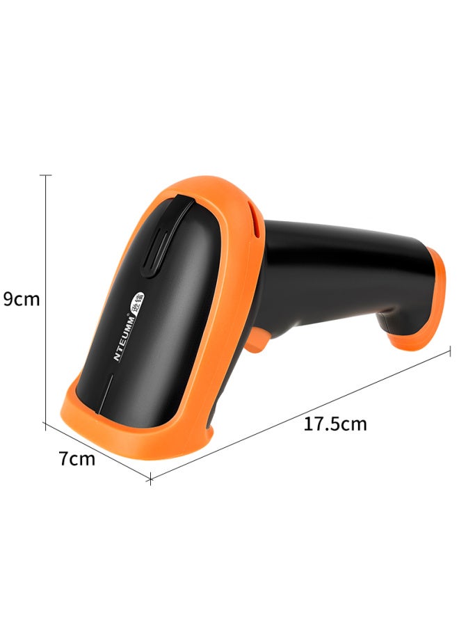 Nteumm Wireless 2d Barcode Scanner Gun, Universal Barcode Scanner For Supermarket Checkout, Barcode And Qr Code Wireless Handheld Scanner S8 - Image 1