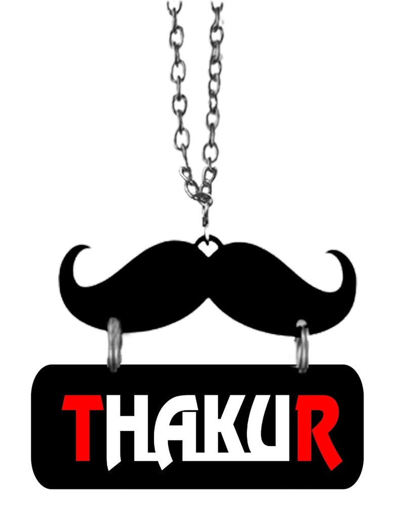 Acrylic Car Hanging Interior Decor, Thakur