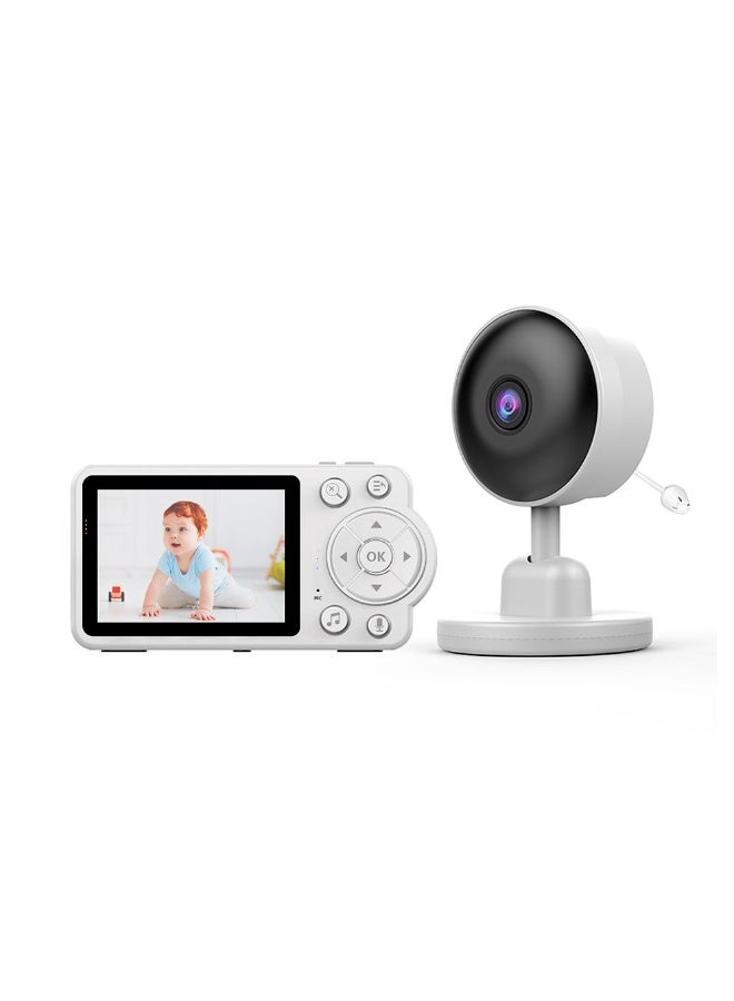 ELTRAZONE 2.8-Inch Baby Monitor with Camera & Audio – 360° Rotating View, Feeding Reminder, Night Vision, Two-Way Talk, Temperature Sensor, Long Battery Life, Safe Baby Surveillance System - Image 1