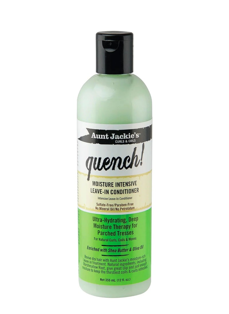 Aunt Jackie's Aunt Jackie's Quench Leave-In Conditioner 355ml | Intense Moisture for Curls & Coils 