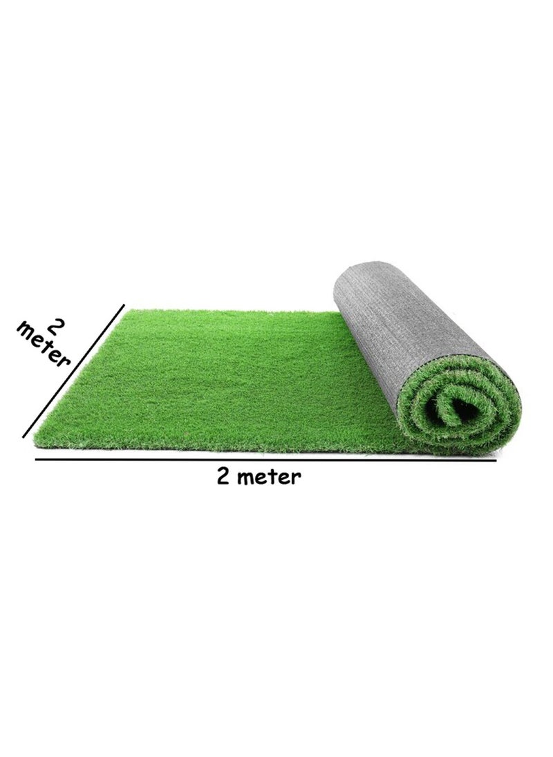 HOME TASTE Artificial Grass Carpet – Green Turf for Home & Outdoor Garden Decoration, 2x2 Meters for Front/Backyards  - Image 2