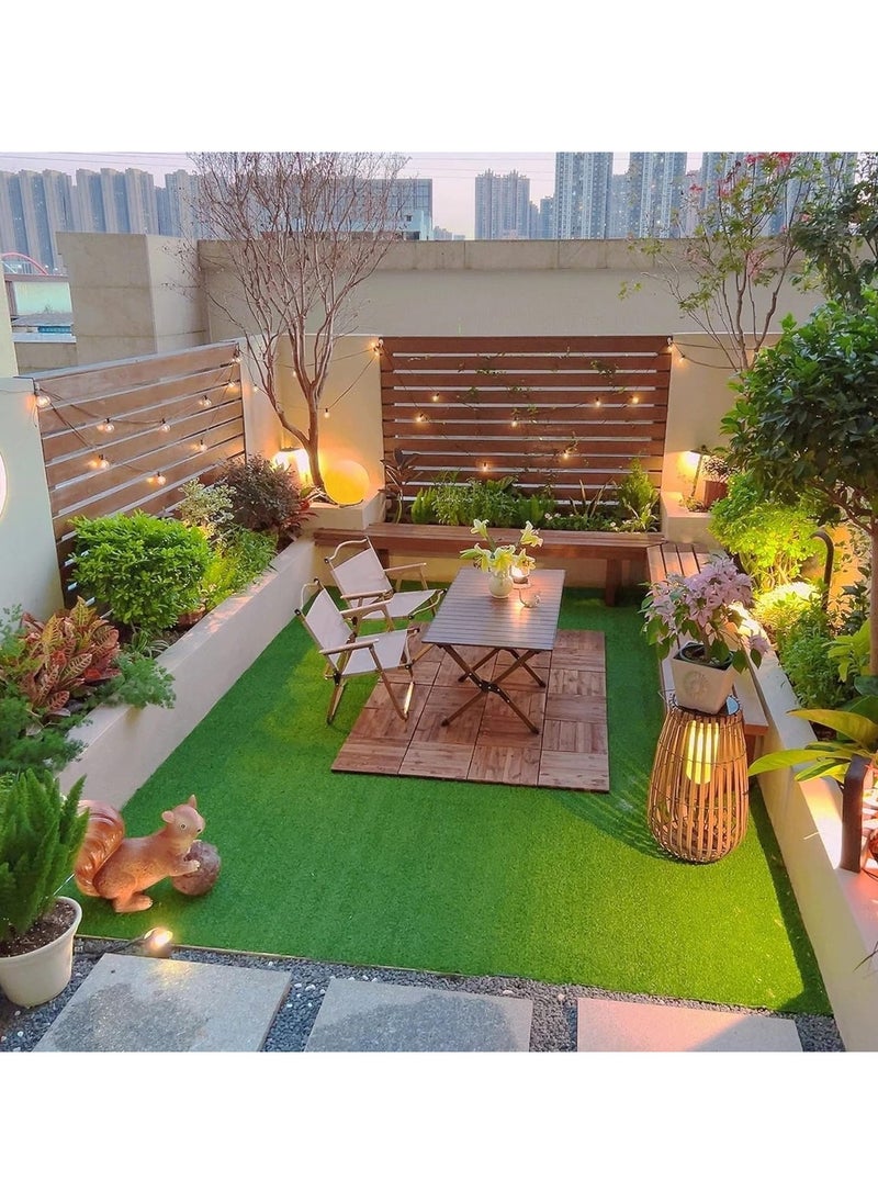 HOME TASTE Artificial Grass Carpet – Green Turf for Home & Outdoor Garden Decoration, 2x2 Meters for Front/Backyards  - Image 4