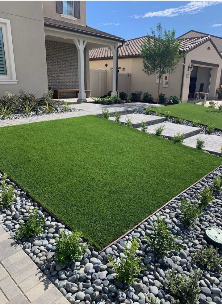 HOME TASTE Artificial Grass Carpet – Green Turf for Home & Outdoor Garden Decoration, 2x2 Meters for Front/Backyards  - Image 5