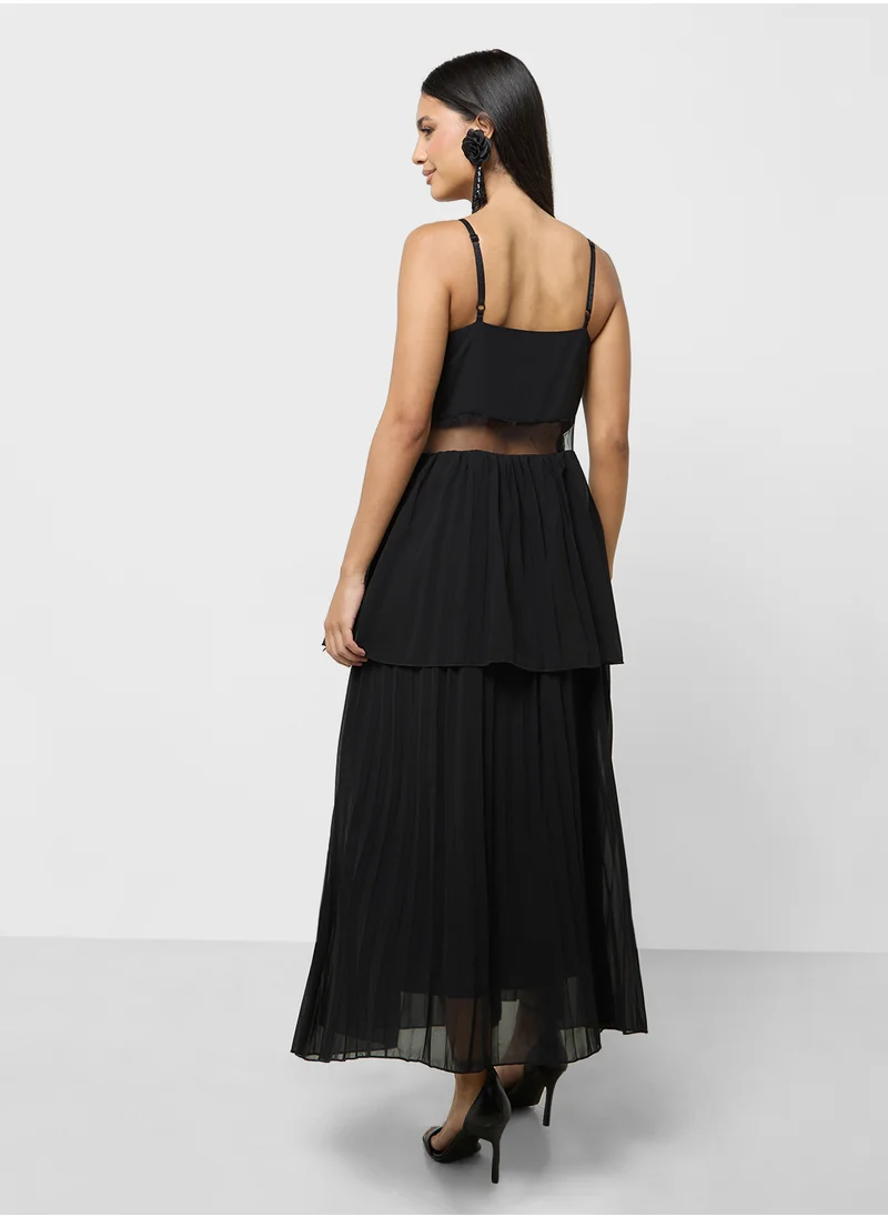 ايلا Pleated Dress With Layers