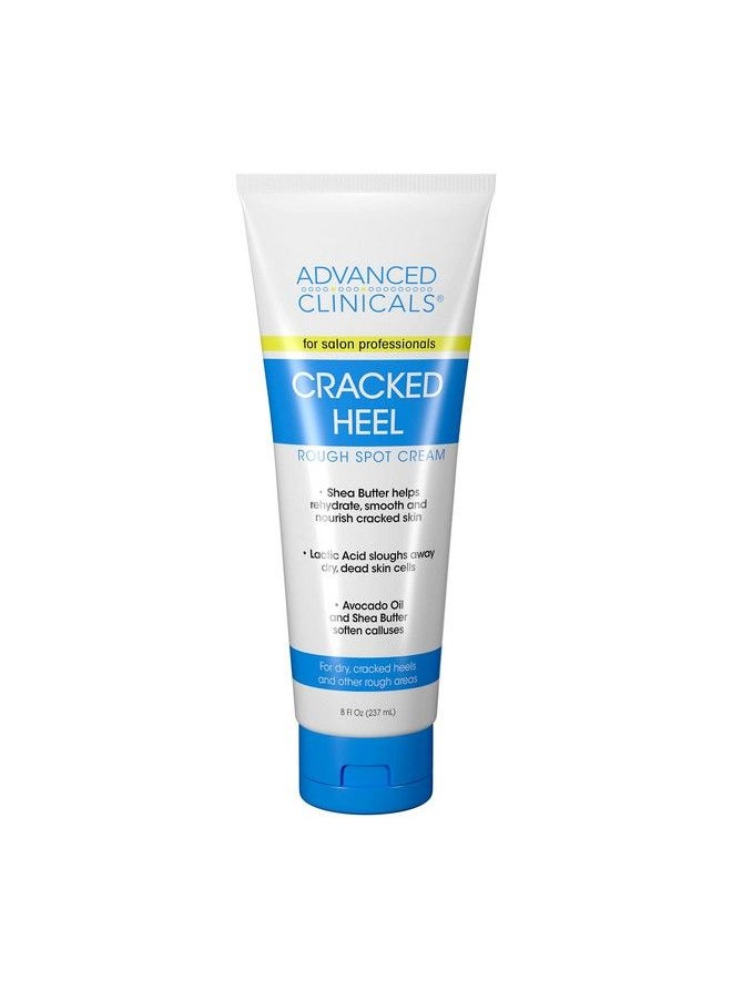 Advanced Clinicals Cracked Heel Foot Cream Moisturizer Lotion W Shea Butter Skin Care Moisturizing Cream Helps Heal Dry Cracked Heels Rough Spots Calluses & Dry Skin On Feet Large 8 Fl Oz  - Image 2