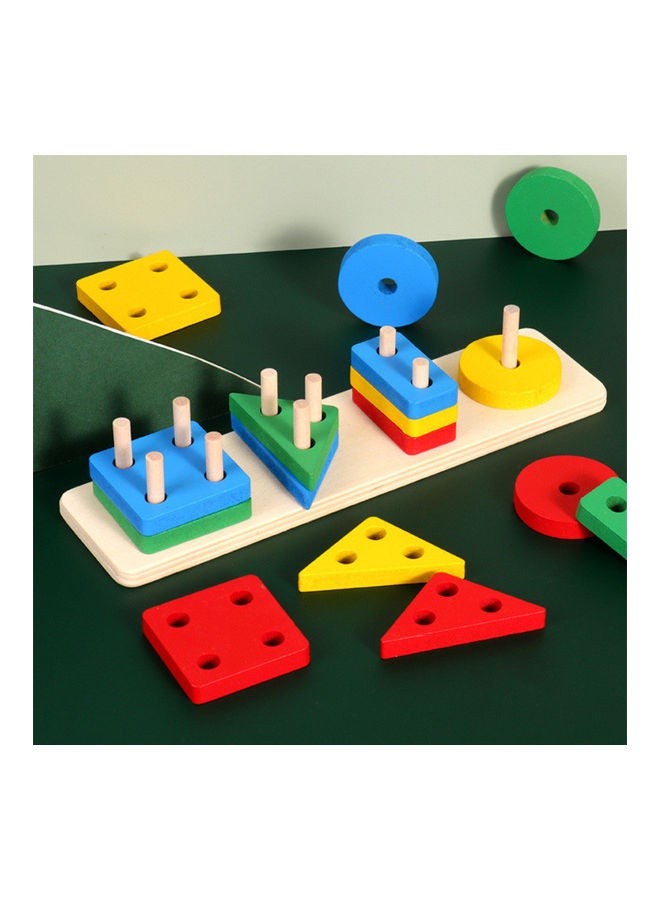 NIBEMINENT Sets Of 4 Geometry Columns Puzzle - Image 2