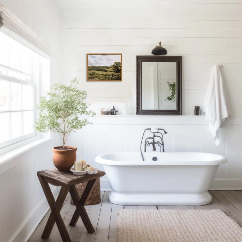 KBKBART مؤطرة الجدار الفني ديكور المطبخ خمر المطبخ الجدار المطبوعات Apple Life Farmhouse Decor Wall Art Rustic Watercolor Painting Sign Sign Canvas Art Prints for Room Room Room Room Gallery Vintage Pictures Decor - Image 5