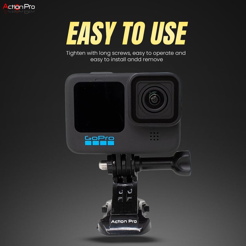 Action Pro Made in India Improved Tough J Hook Quick Release Buckle Mount Compatible with GoPro 13 12 11 10 9 8 7 6 5 4 /4k/Eken/AKASO/SJCAM/YI/DJI Insta 360 and Other Action Cameras (Pack of 2) - Image 5