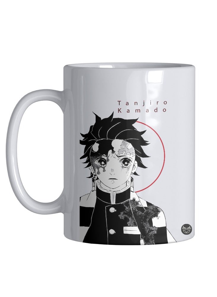 Reeman Design White mug with Tanjiro design print 