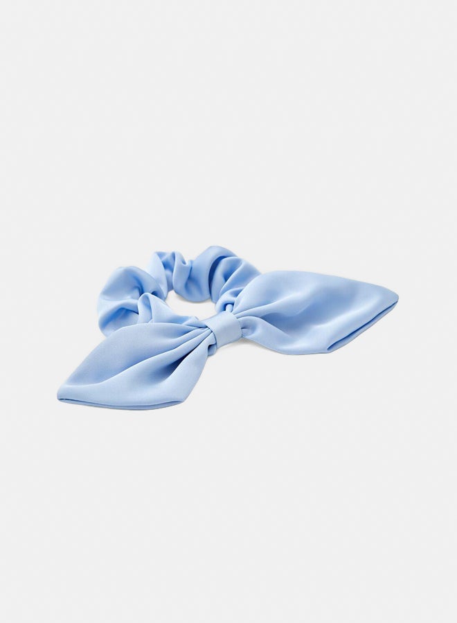 FOREVER 21 Ruched Satin Bow Hair Scrunchie  - Image 3