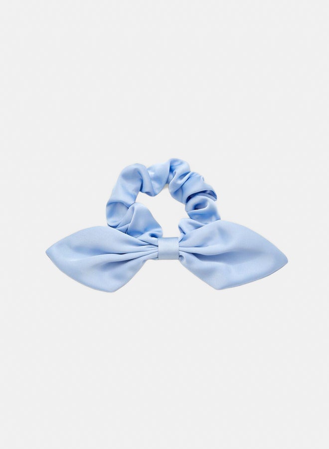FOREVER 21 Ruched Satin Bow Hair Scrunchie  - Image 2
