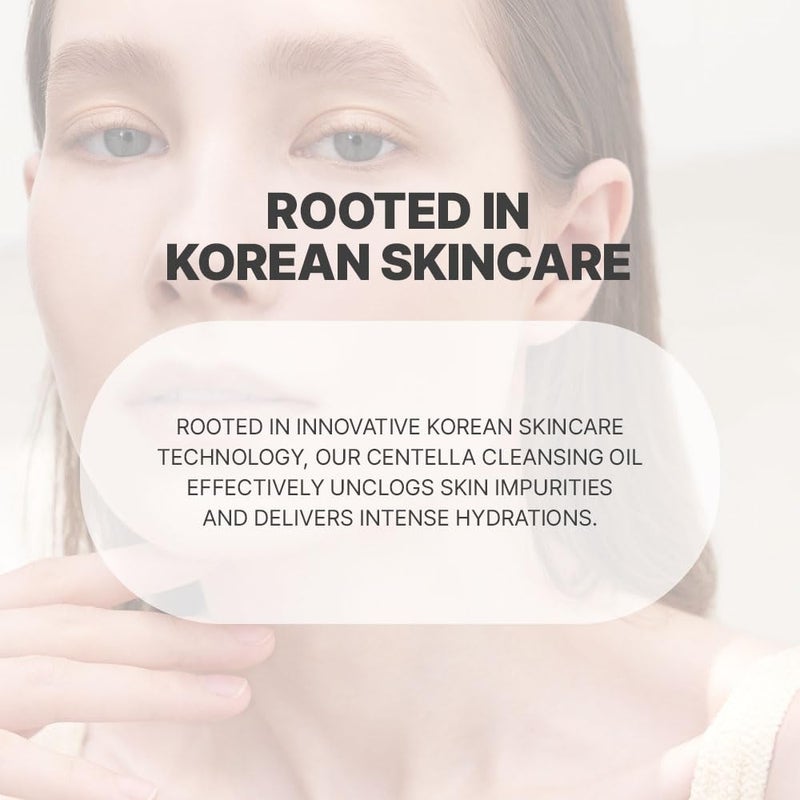 PROOT Centella Cleansing Oil | Centella Oil Cleanser | Korean Centella Cleansing Oil For Face | Centella Oil Cleanser for Face with High Concentrate of Centella Extract | Centella Cleanser For Sebum - Image 4