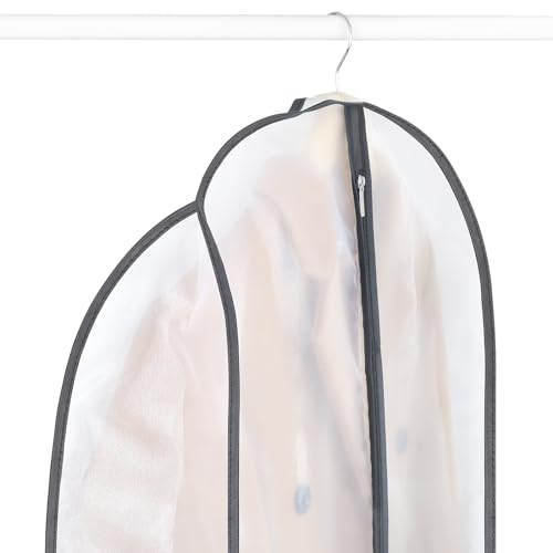 Zilink Breathable Dress Bags for Gowns Long 72” Wedding Dress Storage Bags Silky Dress Bags for Closet Storage with 7" Gussted Wrinkle Free for Long Evening Dresses Puffy Dress Storage, Set of 2 - Image 4