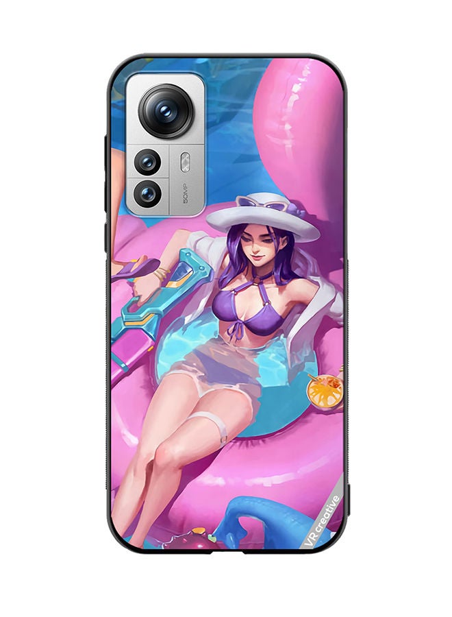 VR CREATIVE Protective Case Cover For Xiaomi 12 Pro Caitlyn Poolparty League Of Legends, Design Multicolour - Image 1