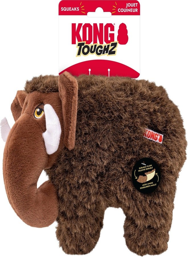 KONG Toughz Durable Plush Dog Toy - Long-Lasting Soft Chew Toy for Aggressive Chewers, Safe & Interactive for Dogs (Mammoth) - Image 1