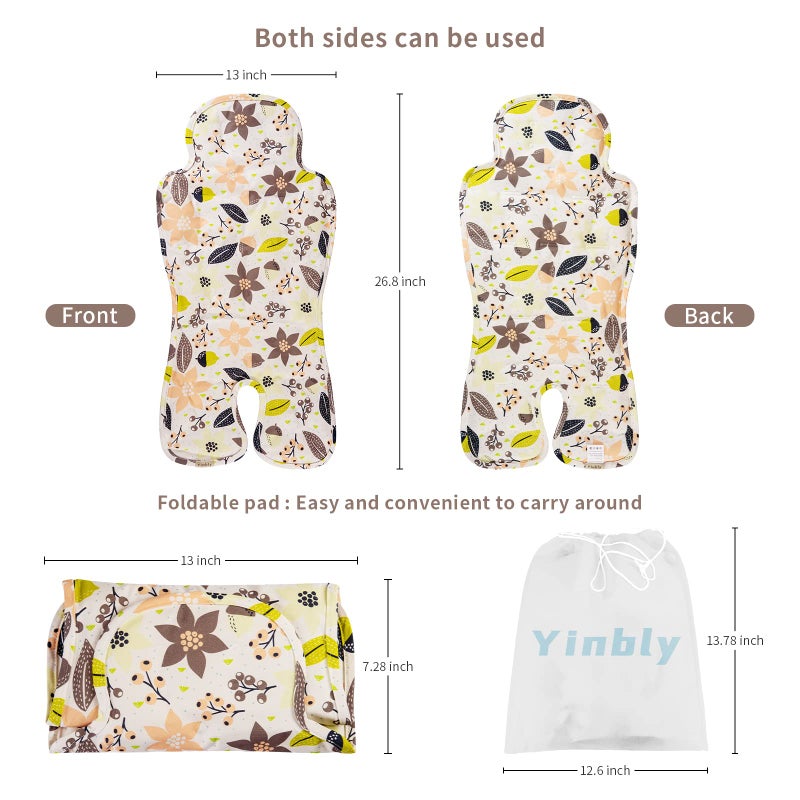 Yinbly Gel Car Seat Cooler Pad for Children,Summer Breathable Ice Stroller Cooler Mat,Multifunctional Baby Cooling Pad Suitable for Stroller, Baby Dining Chair, Child Safety Seat - Image 2