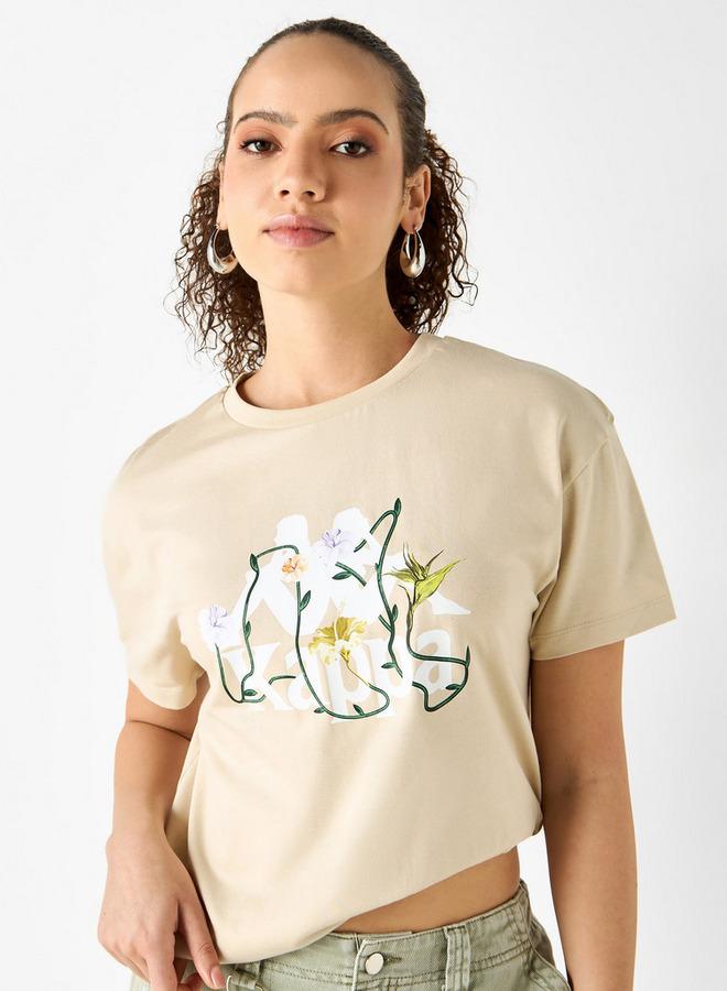 Kappa Printed T-shirt with Crew Neck and Short Sleeves - Image 1