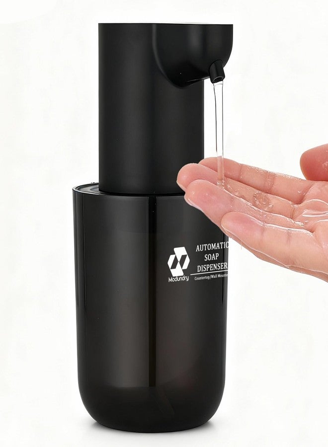 Modundry Automatic Soap Dispenser Touchless, 4-Level Adjustable Liquid Soap Dispenser, 13.5oz/400ml USB Rechargeable, IPX5 Waterproof, Countertop or Wall Mount, for Kitchen Bathroom, Black - Image 1