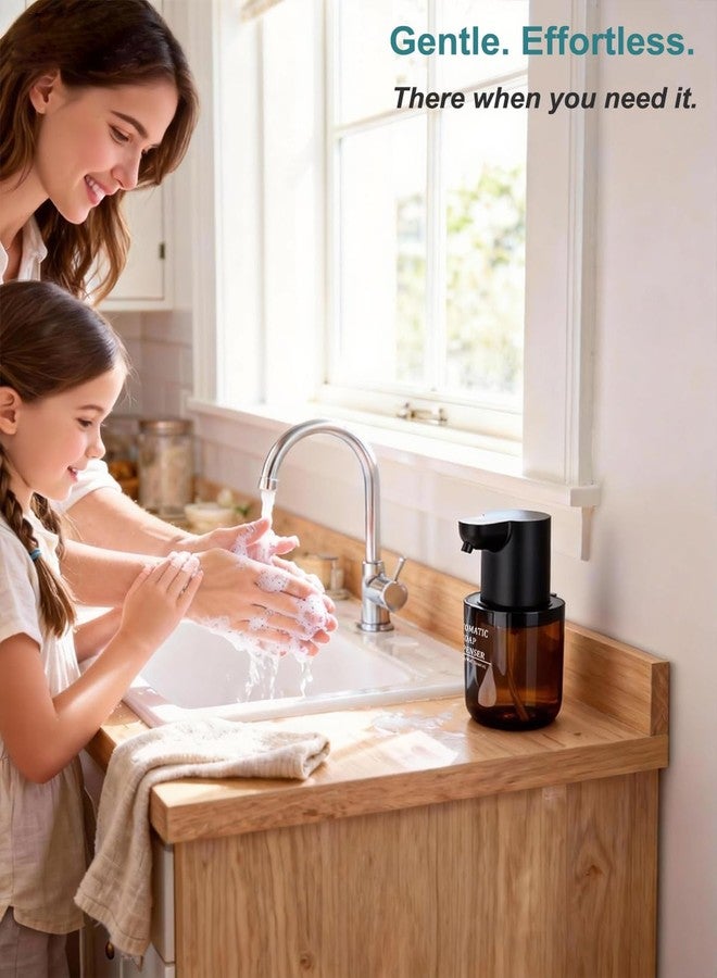 Modundry Automatic Soap Dispenser Touchless, 4-Level Adjustable Liquid Soap Dispenser, 13.5oz/400ml USB Rechargeable, IPX5 Waterproof, Countertop or Wall Mount, for Kitchen Bathroom, Black - Image 2