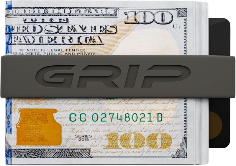 Grip Money Bands (Pack of 3) - FOGHORN GRAY - Premium Silicone Band for Cash & Cards - Slim & Durable Design - Image 3